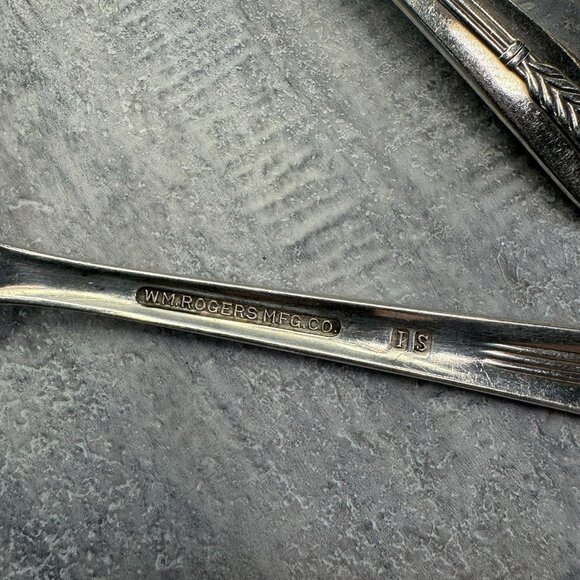 Wm Rogers 1939 ALLURE Wheat Silver Plate Flatware 35 Pc 6 Servings - Picture 10 of 13